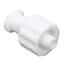 Value Plastics Luer Fitting, White Nylon, Male Luer Integral Lock Ring x Female Luer Thread; 25/Pk