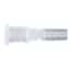 Value Plastics Luer Fitting, Straight Adapter, Polypropylene, Male Luer Slip x Female Luer Thread; 25/Pk