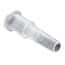 Value Plastics Luer Fitting, Straight Adapter, Polypropylene, Male Luer Slip x Female Luer Thread; 25/Pk