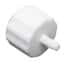 Value Plastics Luer to Hose Barb Fitting, Straight Adapter, White Nylon, Male Luer Integral Lock Ring x 200 Series Barb 1/16" ID; 25/Pk