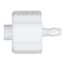Value Plastics Luer to Hose Barb Fitting, Straight Adapter, White Nylon, Male Luer Integral Lock Ring x 200 Series Barb 1/16" ID; 25/Pk