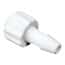 Value Plastics Luer to Hose Barb Fitting, Straight Adapter, White Nylon, Male Luer Integral Lock Ring x 200 Series Barb 5/32" ID; 25/Pk