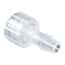 Value Plastics Luer to Hose Barb Fitting, Straight Adapter, Polypropylene, Male Luer Integral Lock Ring x 200 Series Barb 5/32" ID; 25/Pk