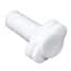 Value Plastics Luer Fitting, Straight Adapter, White Nylon, Male Luer Slip x Plug, Closed at Grip; 25/Pk