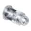 Value Plastics Luer to Threaded Fitting, Straight Adapter, Clear Polycarbonate, Female Luer Thread Style with 5/16" Hex x 1/4-28 UNF(M); 25/Pk