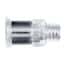 Value Plastics Luer to Threaded Fitting, Straight Adapter, Clear Polycarbonate, Female Luer Thread Style with 5/16" Hex x 1/4-28 UNF(M); 25/Pk