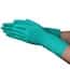 Vanguard Safety Nitrile Unlined Gloves, 11 mil, 13" Cuff, Green, Medium; 144/CS