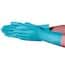 Vanguard Safety Nitrile Flock Lined Gloves, 15 mil, 13" Cuff, Green, Large; 144/CS