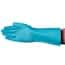 Vanguard Safety Nitrile Flock Lined Gloves, 15 mil, 13" Cuff, Green, Large; 144/CS