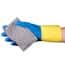Vanguard Safety Neoprene Coated Latex Flock Lined Gloves, 28 mil, 12" Cuff, Blue/Yellow,  Extra-Large; 144/CS