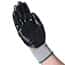 Vanguard Safety G11C17 Flat Nitrile Coated Nylon Knit Work Gloves, Gray/Black, Small; 144 Pairs/CS