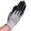 Vanguard Safety G11C17 Flat Nitrile Coated Nylon Knit Work Gloves, Gray/Black, Small; 144 Pairs/CS