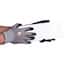 Vanguard Safety G11C18 Flat Nitrile Coated Nylon Knit Work Gloves, Gray/Black, Medium; 144 Pairs/CS