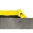Wearwell Sanitizing Floor Mat, Tall Wall, 32" x 39", Black/Yellow