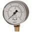 Wika 213.53 Liquid Filled Industrial Pressure Gauge, 30" Hg to 15 psi, 2.5" Dial, Back