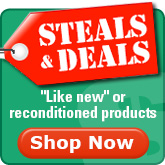 Save on reconditioned equipment