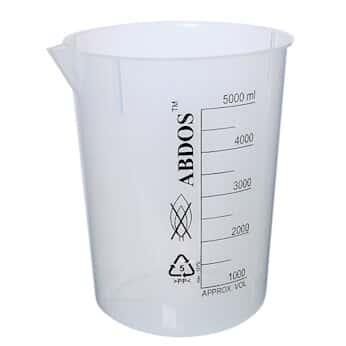 Abdos Large-Capacity Polypropylene Beakers