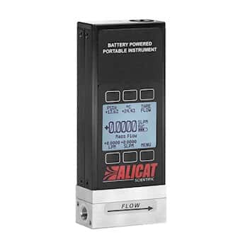 Alicat MB-Series Mass Flowmeters with Digital Display, Battery Operated, SCCM