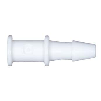 Cole-Parmer® Cleanroom Hose Barb to Plug Fittings, Straight Adapter, Animal-Derivative-Free Polypropylene