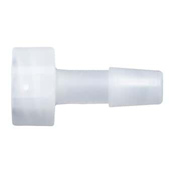 Cole-Parmer® Cleanroom Large-Bore Male Luer to Hose Barb Fittings, Straight Adapter, Natural Kynar®