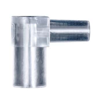 Cole-Parmer® Cleanroom Male Slip Luer Fittings, Elbow Union