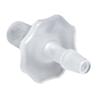Cole-Parmer® Cleanroom Male Slip Luer to Barb Fittings, Straight Adapter, Natural Kynar®