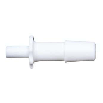 Cole-Parmer® Cleanroom Male Slip Luer to Barb Fittings, Straight Adapter, White Nylon