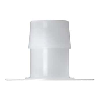 Cole-Parmer® Cleanroom Port Disk Hose Barb Fittings, Flat Plate, Natural Kynar® Flex