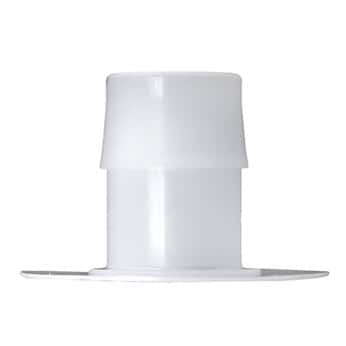 Cole-Parmer® Cleanroom Port Disk Hose Barb Fittings, Flat Plate, Polypropylene