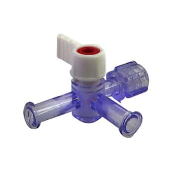 Cole-Parmer® Disposable 4-Way Stopcocks with Luer Fittings, Polycarbonate