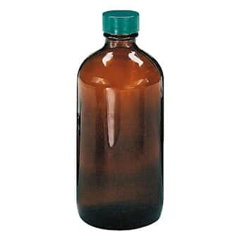 Cole-Parmer® Economy Pre-Cleaned Narrow-Mouth Bottles, Amber Glass