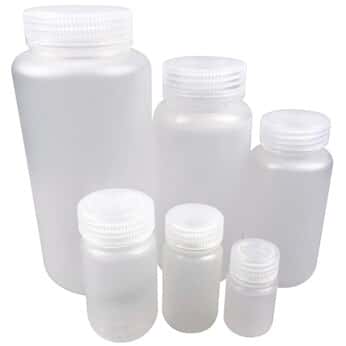 Cole-Parmer® Economy Wide-Mouth Plastic Bottles, PPCO