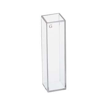 Cole-Parmer® Fluorimeter Cuvettes (Glass and Quartz) with Cover of PTFE Resin