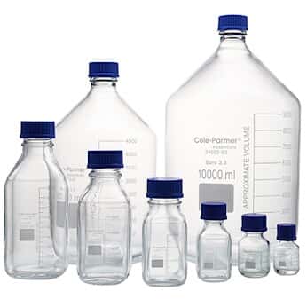 250 Ml Borosilicate Glass Media Bottle With Cap - Autoclavable, CB Brand