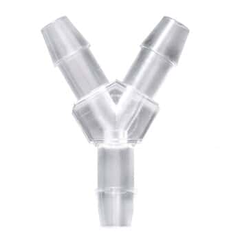 Cole-Parmer® Hose Barb Fittings, Y Union, Natural Polycarbonate