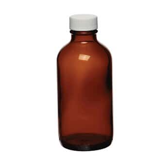 Cole-Parmer® Narrow-Mouth Bottles, Amber Glass