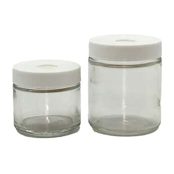 Cole-Parmer® Pre-Cleaned EPA Wide-Mouth Septa Jars, Clear Glass