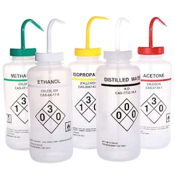 Cole-Parmer® Safety Wash Bottles, LDPE, Vented