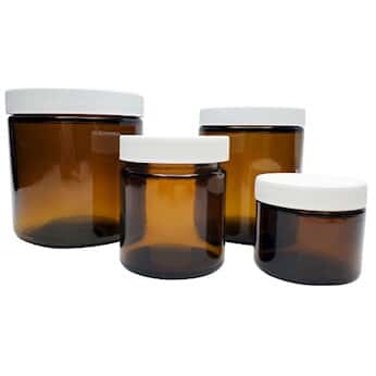 Cole-Parmer® Straight-Sided Jars, Amber Glass