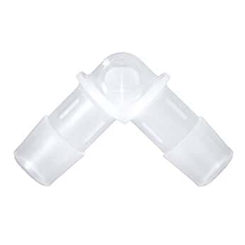 Eldon James Hose Barb Fittings, 90° Elbow, Animal-Derivative-Free Polypropylene