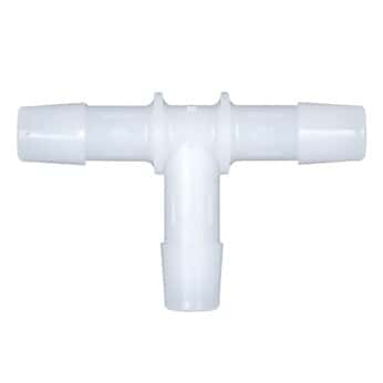 Eldon James Hose Barb Fittings, Tee Union, Natural Nylon