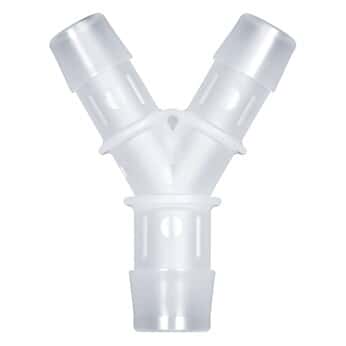 Eldon James Hose Barb Fittings, Y Reducer, Animal-Derivative-Free Polypropylene