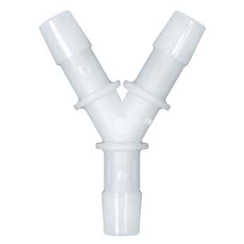 Eldon James Hose Barb Fittings, Y Union, Natural Nylon