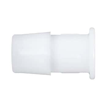Eldon James Hose Barb to Plug Fittings, Straight Adapter, Natural Nylon