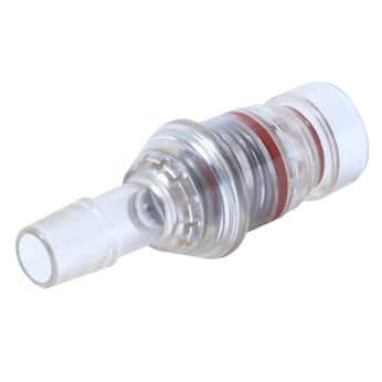 Eldon James SeriesLock® Quick-Disconnect Fittings, Medium Hose Barb & Sanitary Flange Insert, Polysulfone