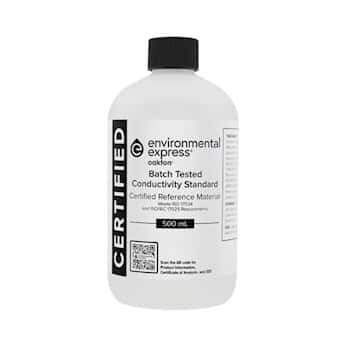 Environmental Express® Oakton® CERTIFIED CRM Conductivity and TDS Standard, Batch-Tested