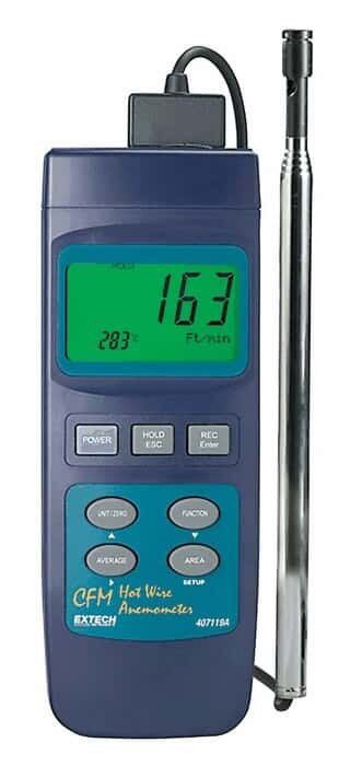 Extech Heavy-Duty Hot-Wire Thermoanemometer with PC Interface