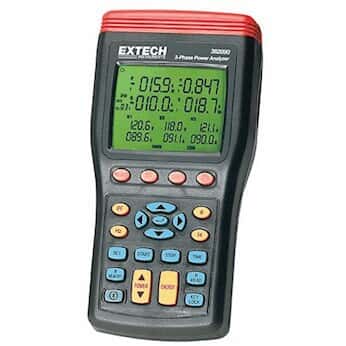 Extech Three-Phase Power Analyzer/Datalogger - Cole-Parmer