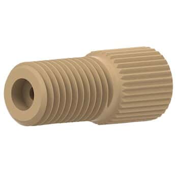 Idex® Super Flangeless™ Nuts, 5/16-24 Flat Bottom