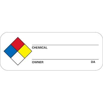NFPA Right-To-Know Hazard Communication Labels
